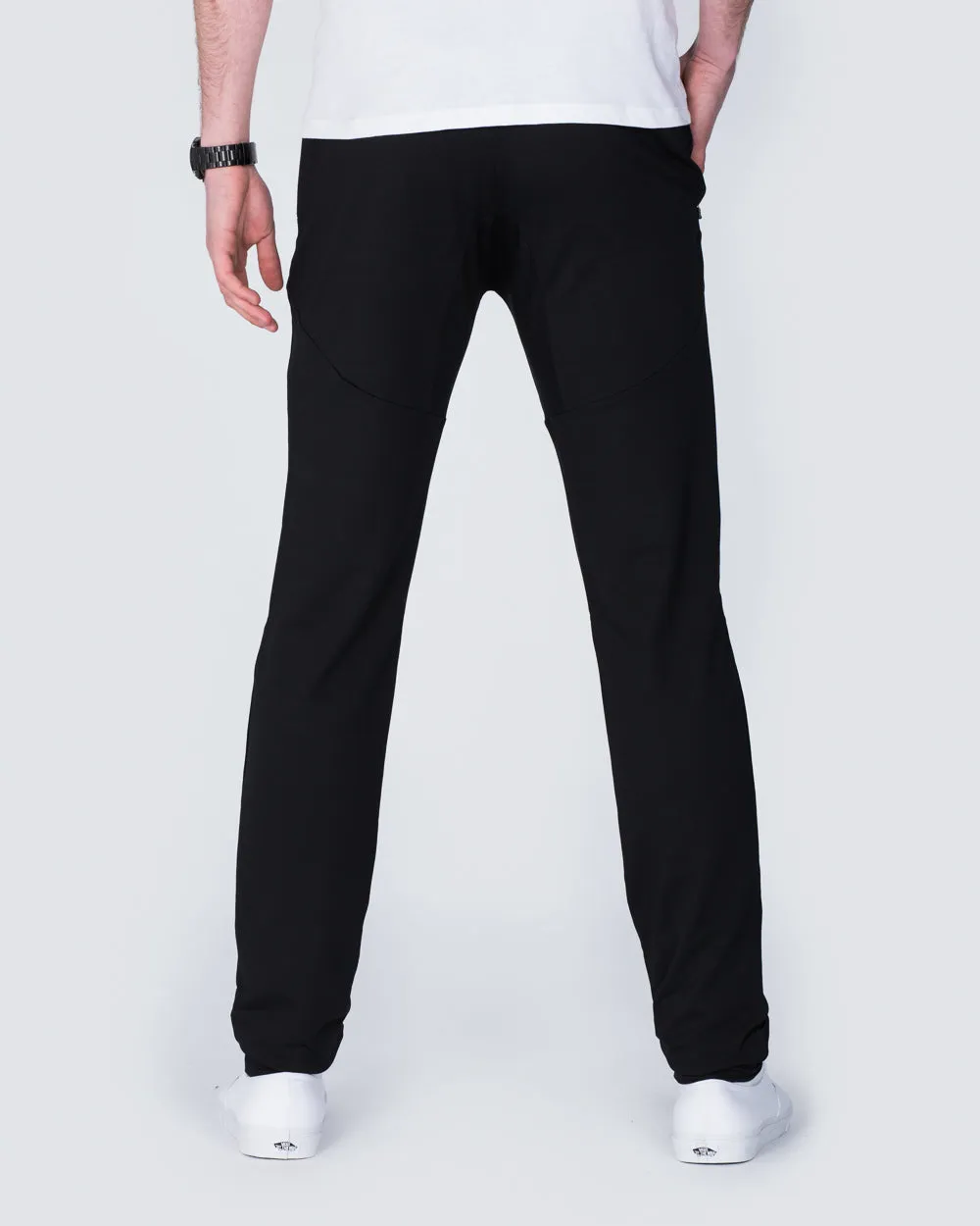 2t Declan Slim Fit Tall Training Joggers (black)