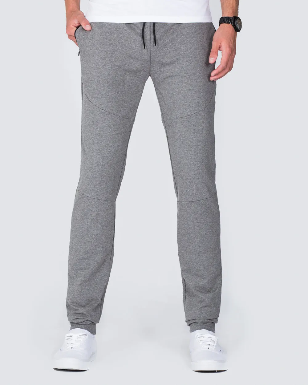 2t Declan Slim Fit Tall Training Joggers (charcoal)