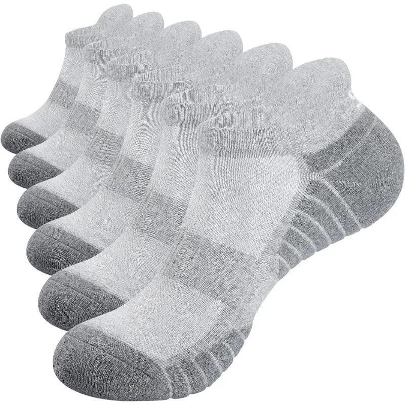 6 Pair Running Anti-Blister Socks – Comfort and Cushioned