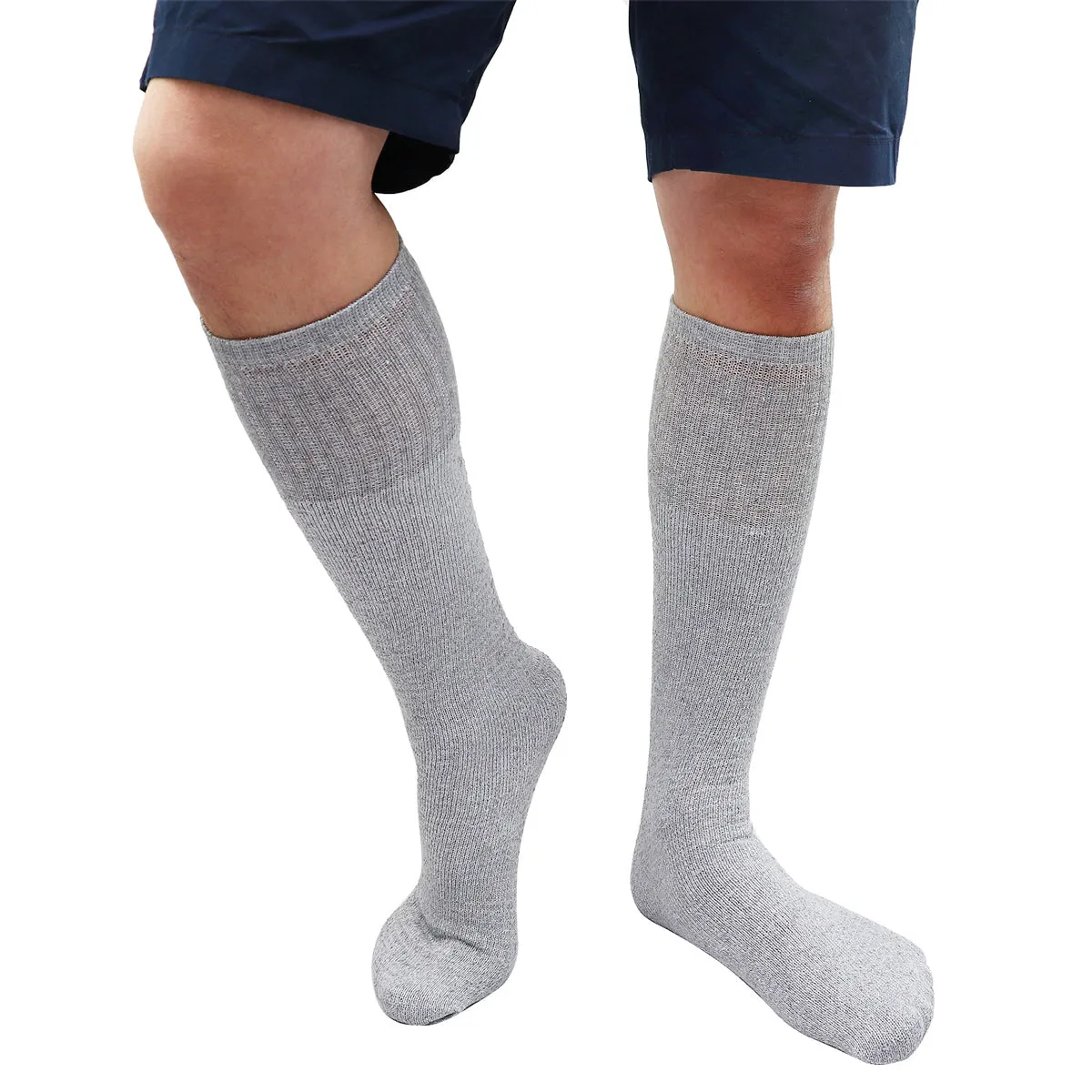 6 Pairs Men's Athletic Sport Tube Socks 10-15 Mid Calf