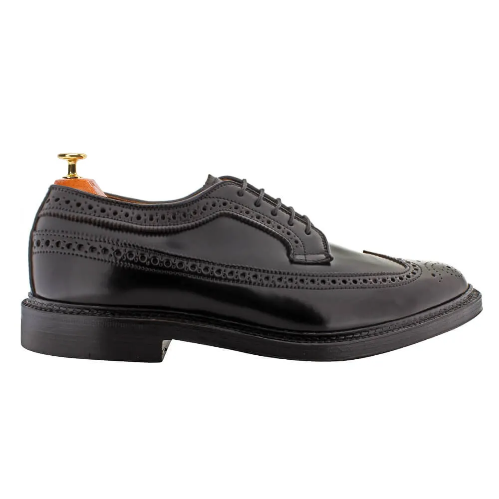 7 CM / 2.76 Inches CMR CHAMARIPA Elevator Shoes - Step Up Your Height Game wit Height Increasing Wing Tip Derby Shoes - Black Shell Cordovan Elevator Shoes