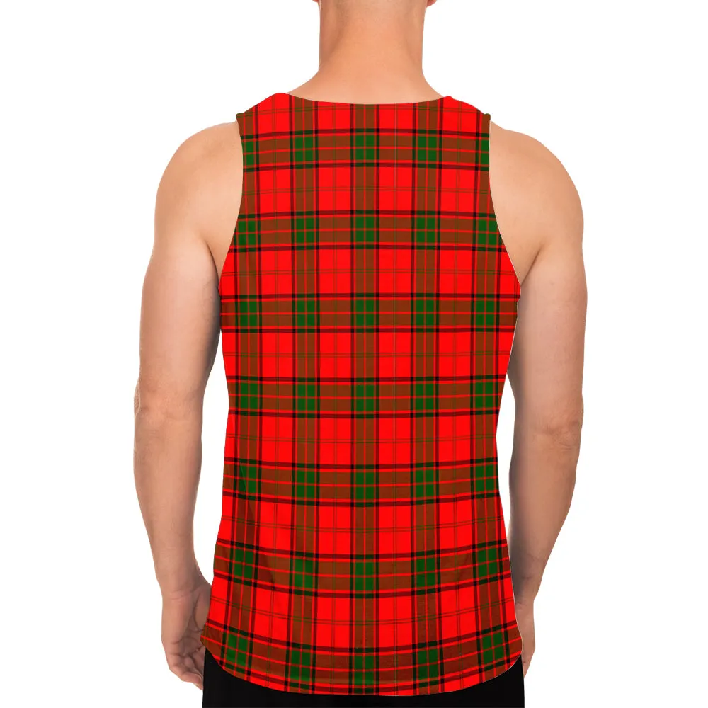 Adair Tartan Mens Tank Top with Family Crest