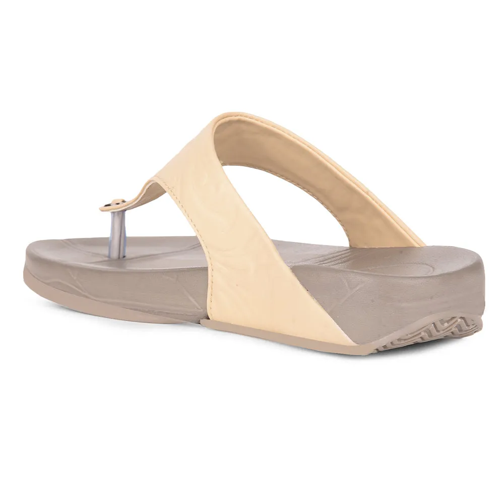 AHA By Liberty DIVA-10 Casual Slides For Women - Beige