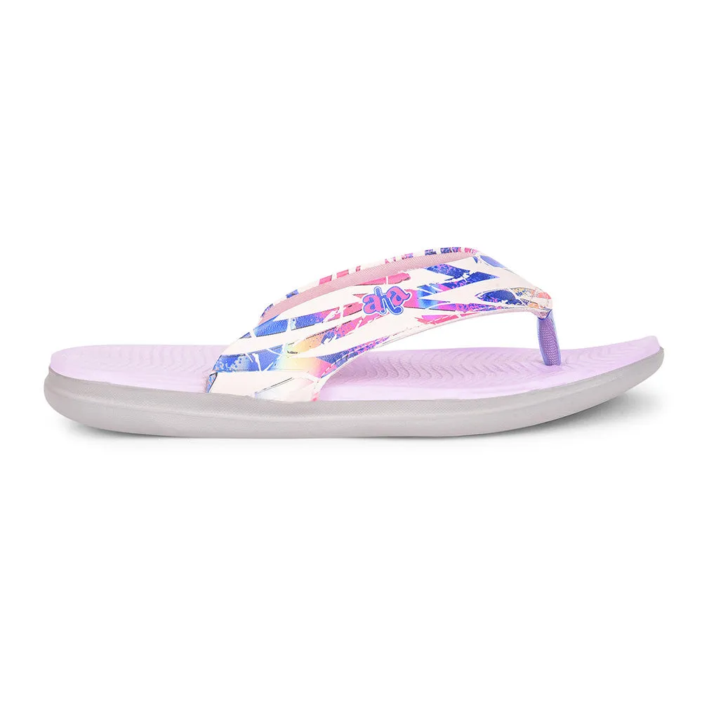 AHA Casual Purple Flip Flops For Women KIARA-6 By Liberty