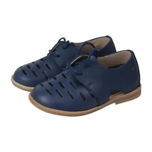 Airlia - Navy Soft Leather Lace for Boy by Manuela de Juan