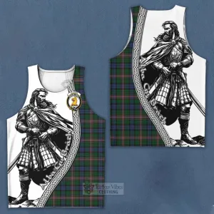 Allison Tartan Clan Crest Men's Tank Top with Highlander Warrior Celtic Style