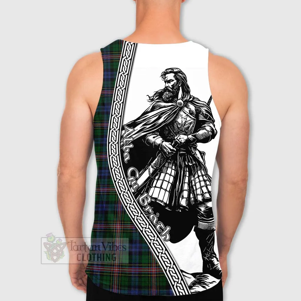 Allison Tartan Clan Crest Men's Tank Top with Highlander Warrior Celtic Style