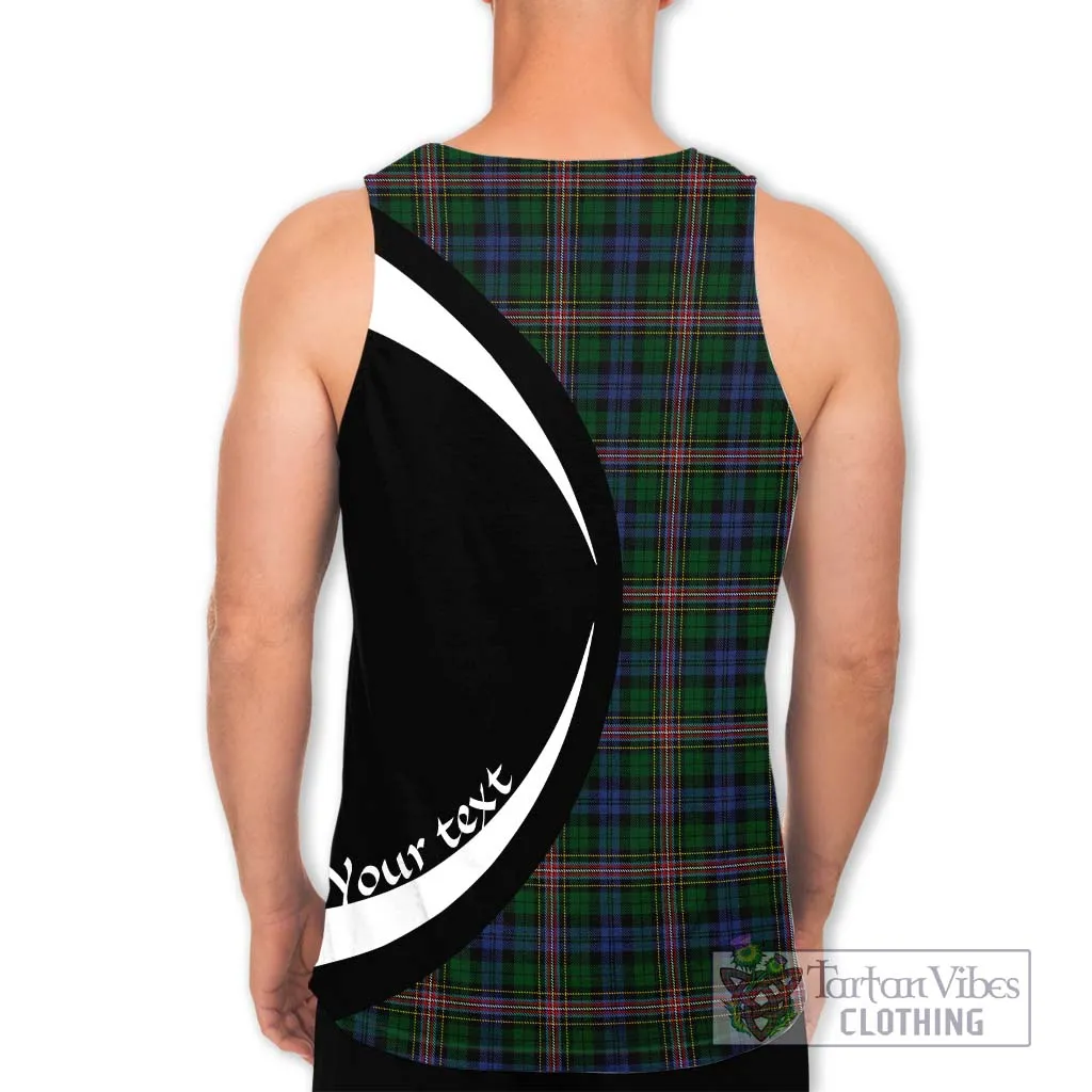 Allison Tartan Men's Tank Top with Family Crest Circle Style