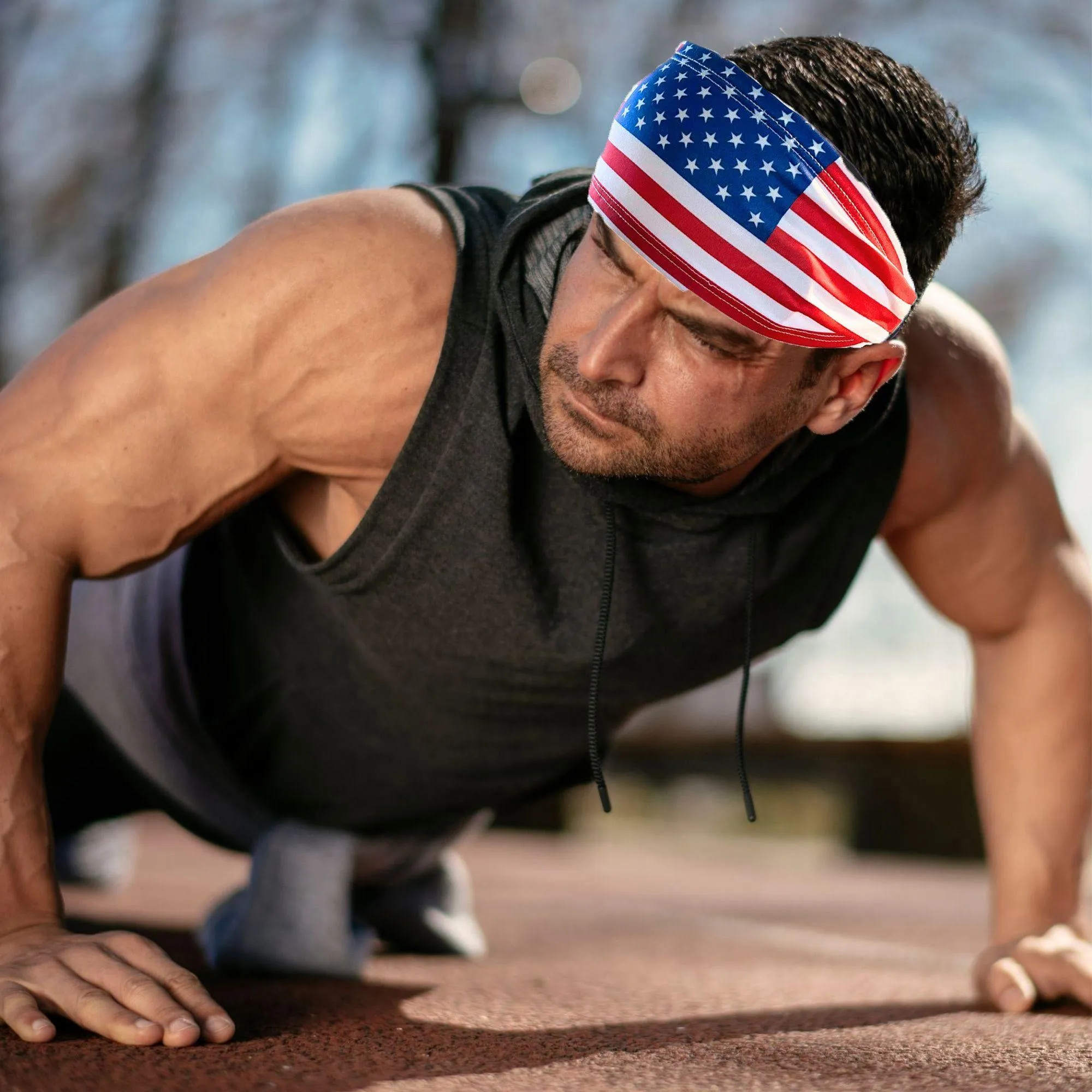 American Flag Performance Headband