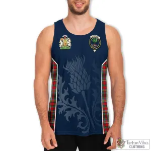 Anderson of Arbrake Tartan Men's Tanks Top with Family Crest and Scottish Thistle Vibes Sport Style