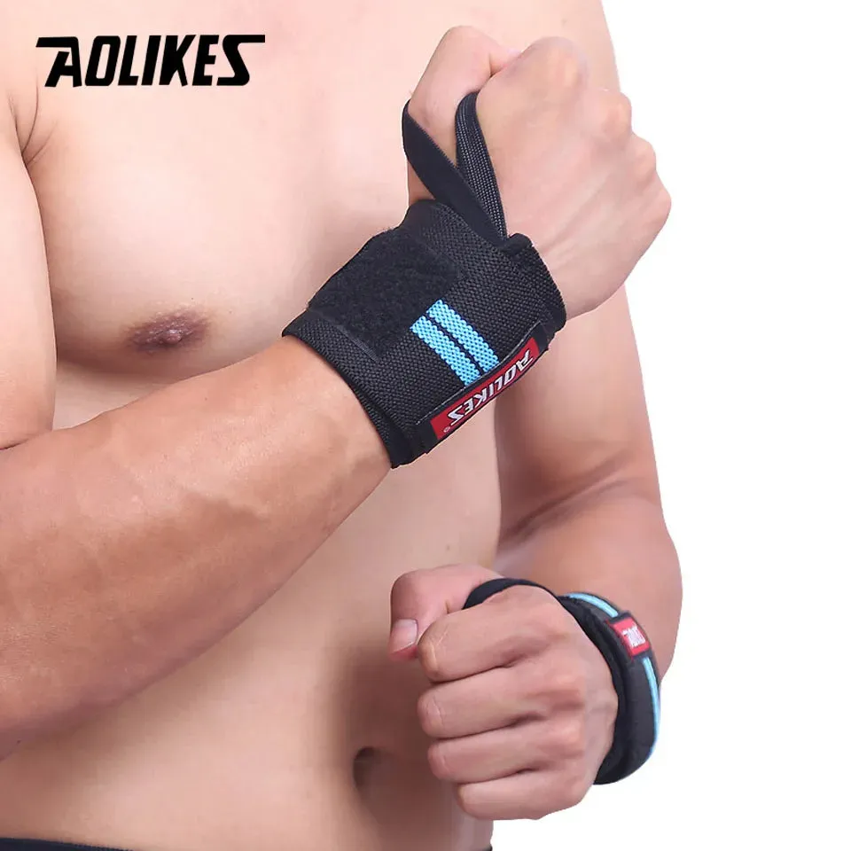 AOLIKES 1 Pair Wristband  Lifting Straps