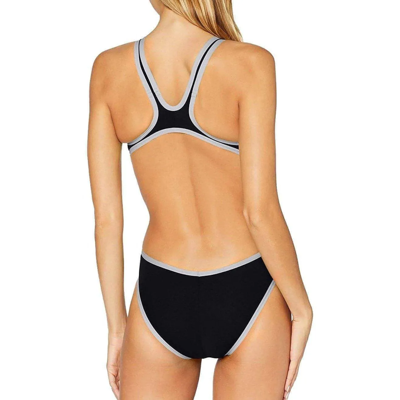 Arena One Big Logo Womens Swimsuit - Black