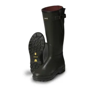 Arxus Pioneer Nord Neoprene Lined Side Adjustable Wellington Boots - Dark Olive