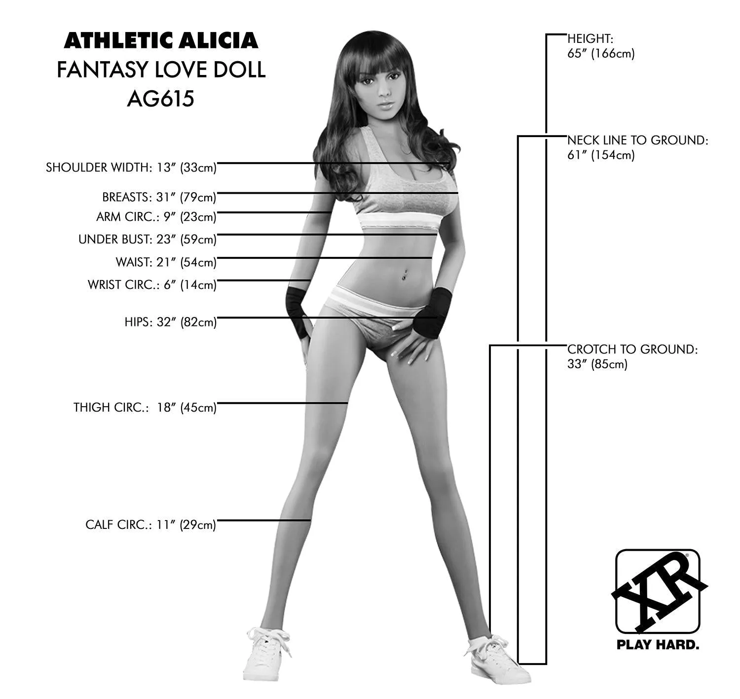 Athletic Alicia Fantasy Love Doll