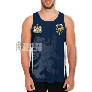 Bailey Modern Tartan Men's Tank Top with Family Crest and Lion Rampant Vibes Sport Style