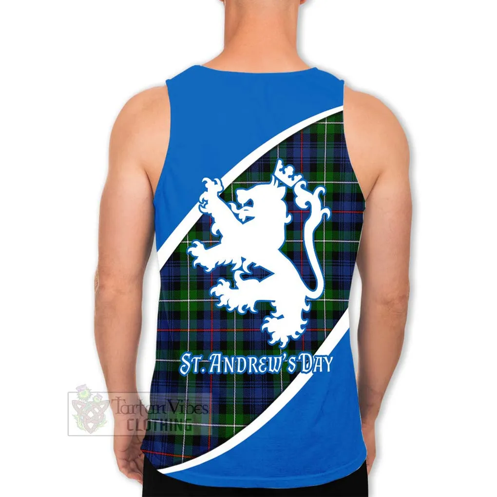 Baillie (Bailey) Family Crest Tartan Men's Tank Top Celebrate Saint Andrew's Day in Style