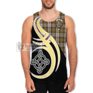 Baillie Dress Tartan Men's Tank Top with Family Crest and Celtic Symbol Style