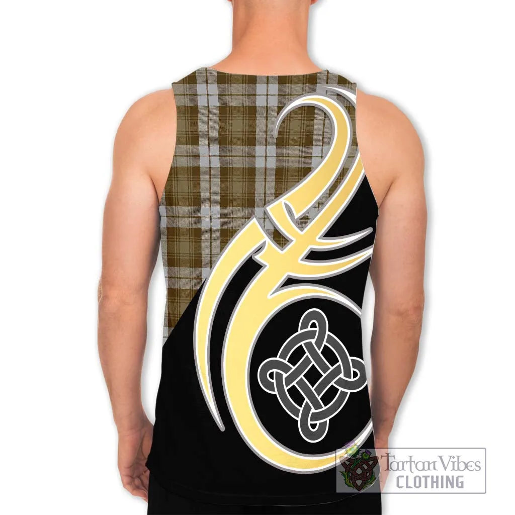 Baillie Dress Tartan Men's Tank Top with Family Crest and Celtic Symbol Style