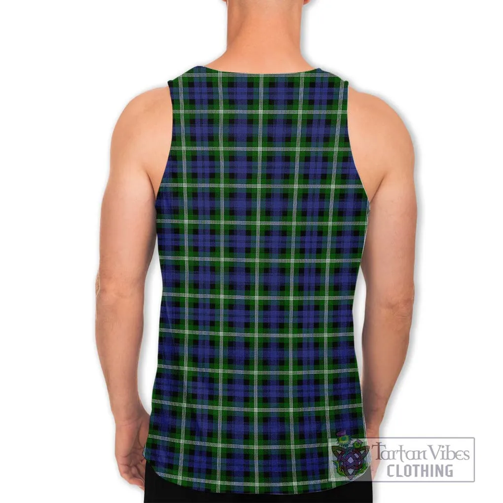 Baillie of Polkemmet Tartan Men's Tank Top with Family Crest DNA In Me Style