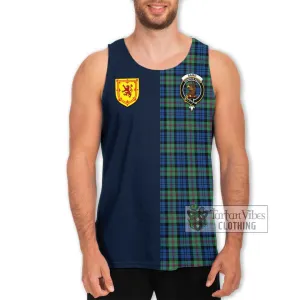 Baird Ancient Tartan Men's Tank Top Alba with Scottish Lion Royal Arm Half Style