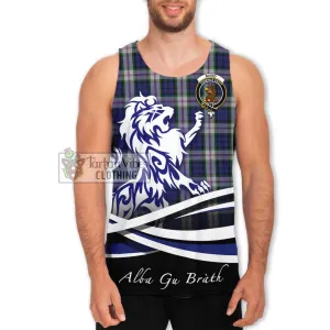 Baird Dress Tartan Men's Tank Top with Alba Gu Brath Regal Lion Emblem