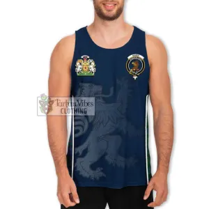 Baird Tartan Men's Tank Top with Family Crest and Lion Rampant Vibes Sport Style