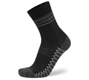 Balega Silver Mini Crew Socks-Black-L