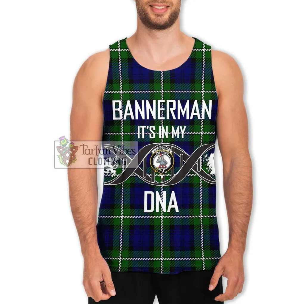 Bannerman Tartan Men's Tank Top with Family Crest DNA In Me Style