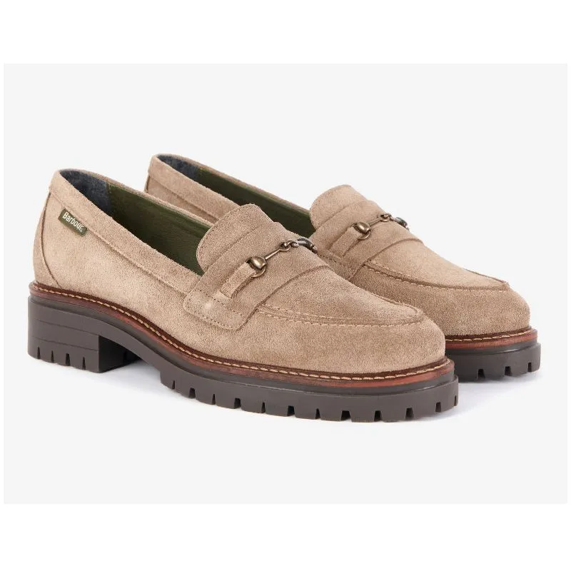 Barbour Brooke Suede Leather Ladies Shoe - Taupe