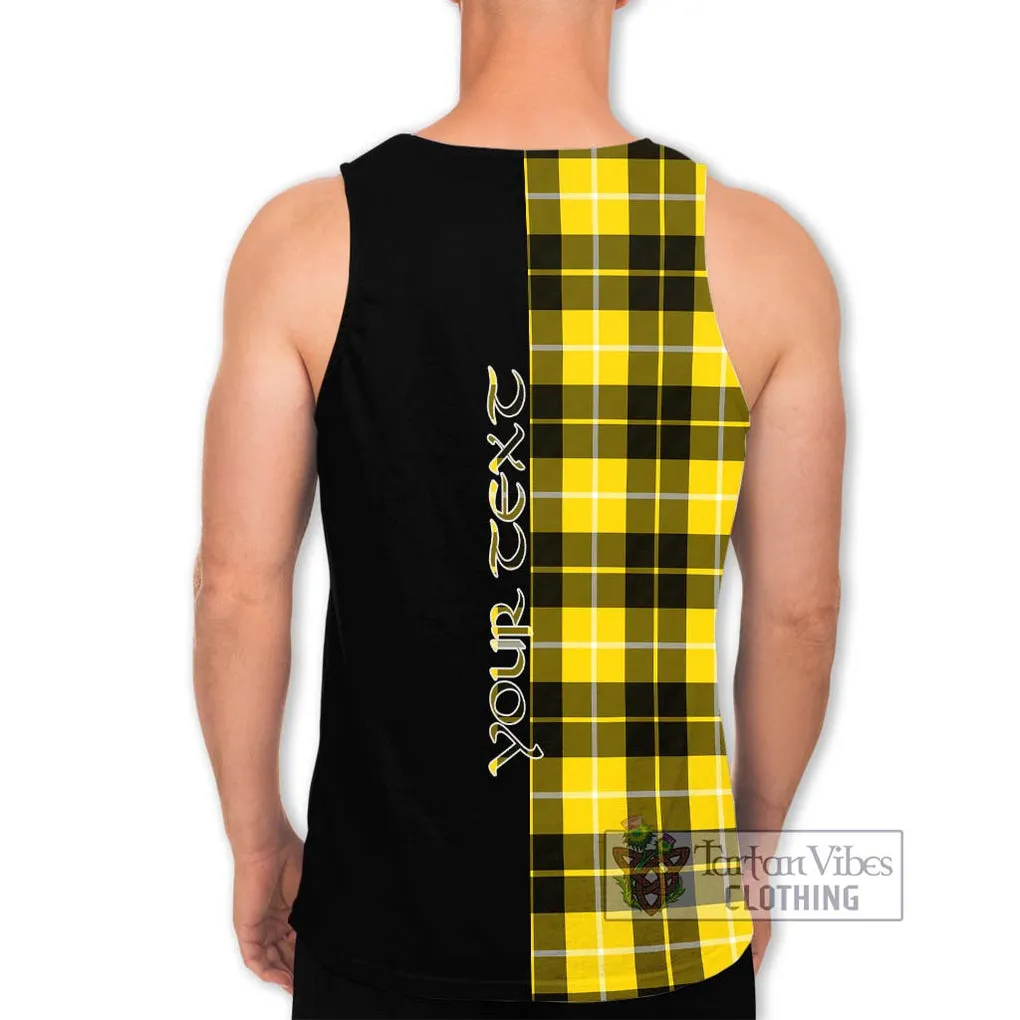 Barclay Dress Modern Tartan Men's Tank Top with Family Crest and Half Of Me Style