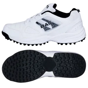 BAS White and Black Cricket Rubber Shoes