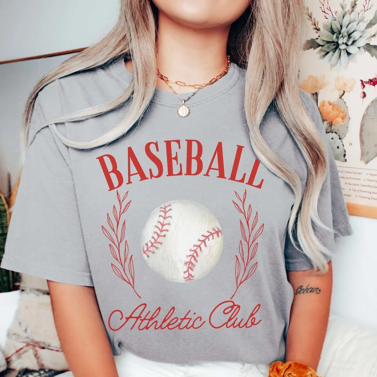 Baseball Athletic Club Comfort Color Tee