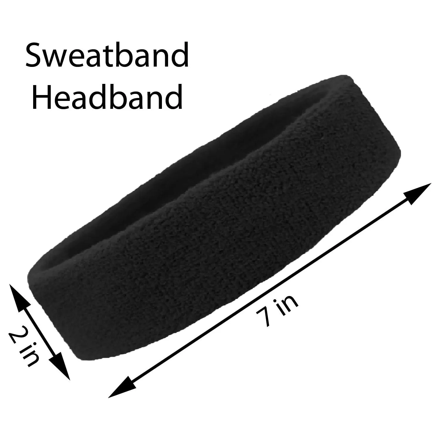 Basic Head Sweatbands - 4 Pack