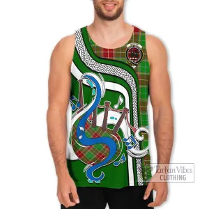 Baxter Modern Tartan Men's Tank Top with Epic Bagpipe Style