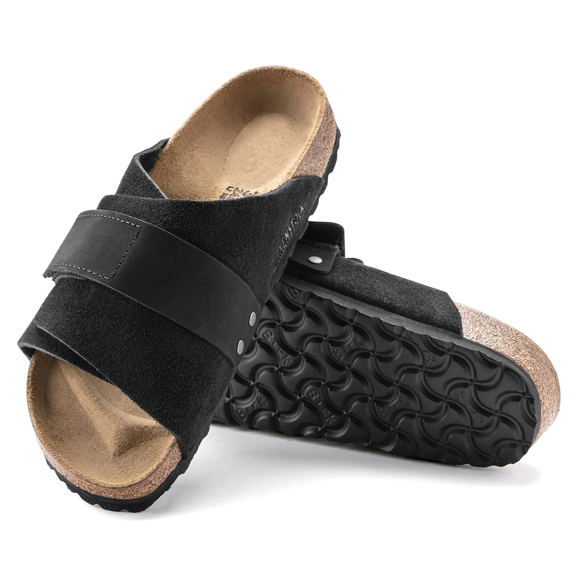 Birkenstock Kyoto Nubuck/Suede Leather Color: Black