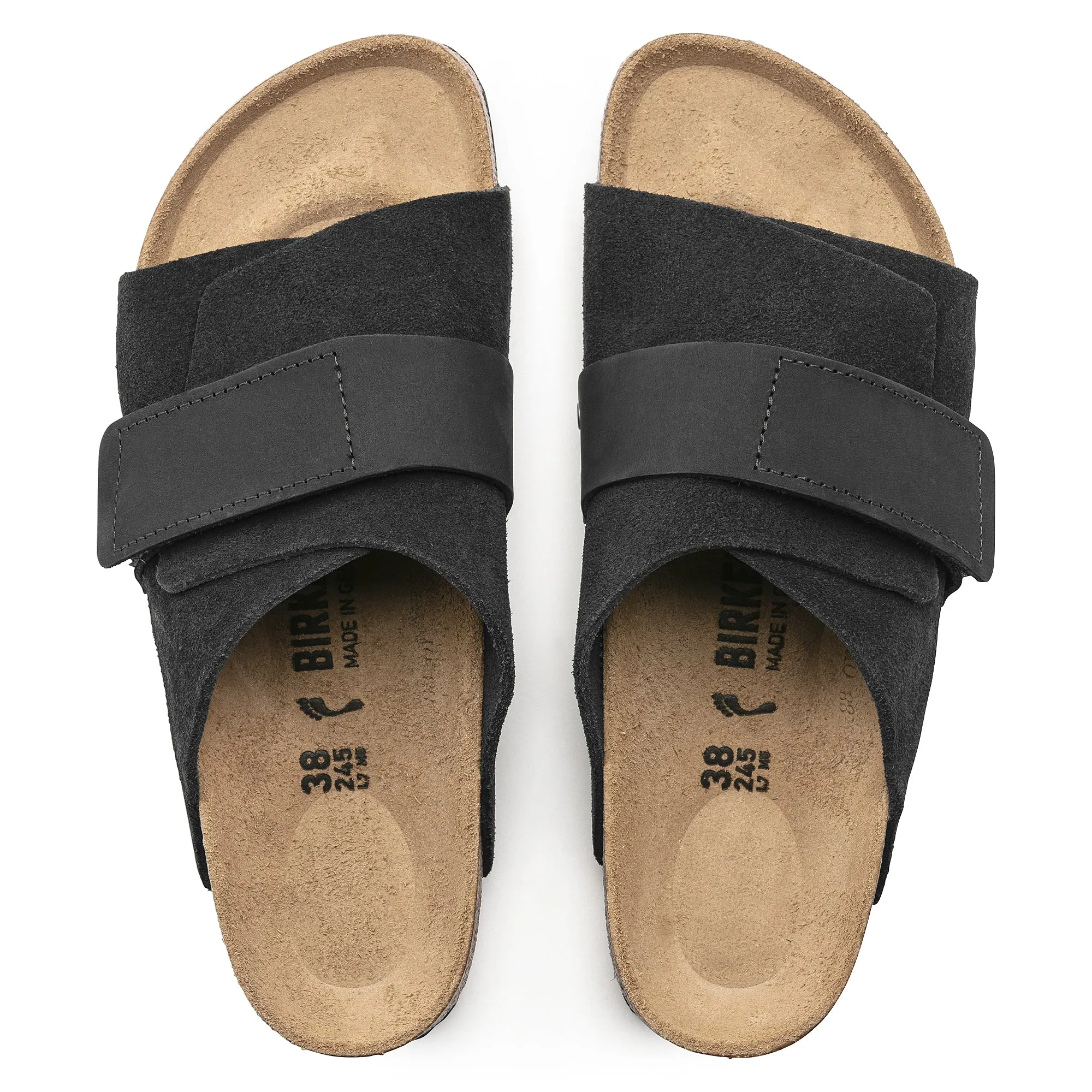 Birkenstock Kyoto Nubuck/Suede Leather Color: Black