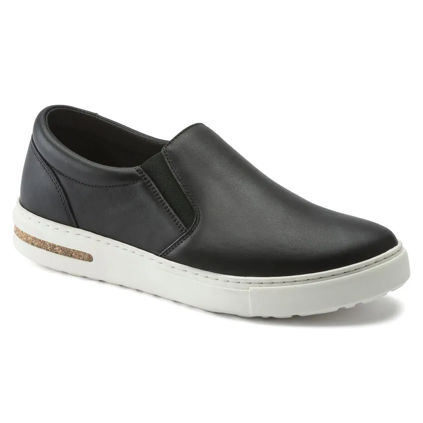 Birkenstock Oswego Black Leather Slip on Available in Narrow Widths