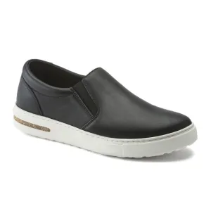 Birkenstock Oswego Slip On Sneaker (Men) - Black Leather