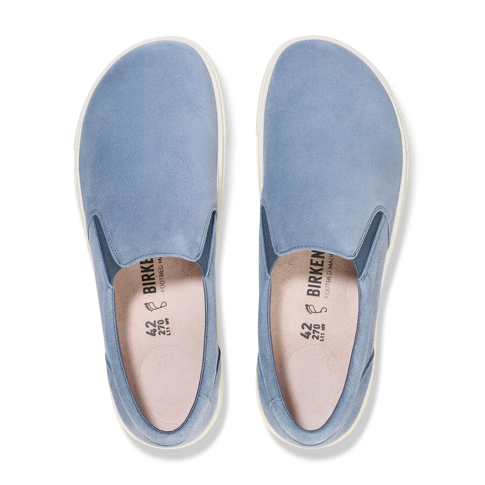 Birkenstock Oswego Slip On Sneaker (Men) - Elemental Blue Suede