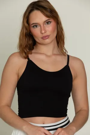 Black Original Ribbed Yoga Tank Top