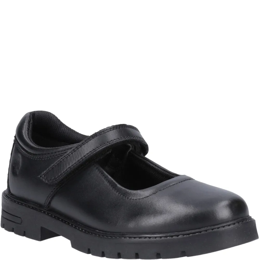 Black Tanya Junior School Shoes