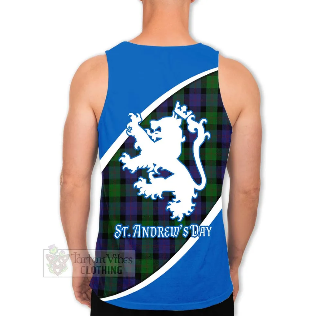 Blair Family Crest Tartan Men's Tank Top Celebrate Saint Andrew's Day in Style