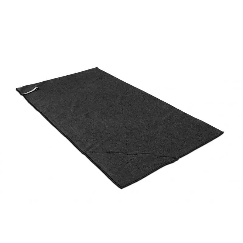 BODYWORX BLACK MICROFIBRE GYM TOWEL