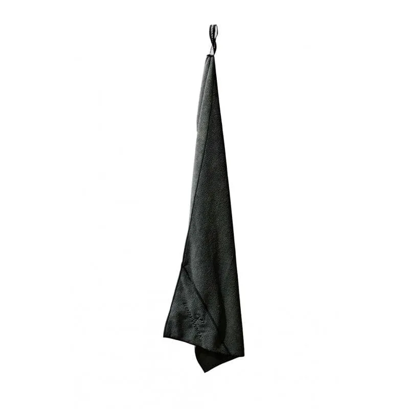 BODYWORX BLACK MICROFIBRE GYM TOWEL