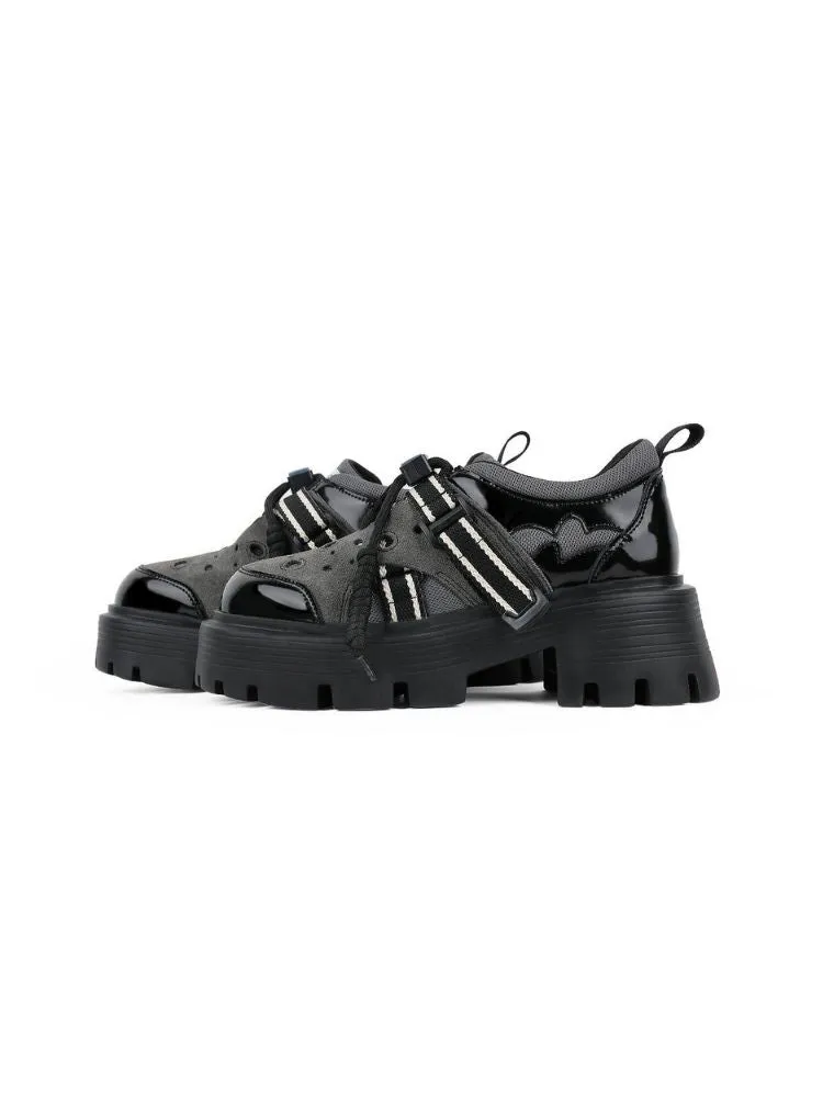 Border Band Sporty Casual Platform Shoes【s0000002670】