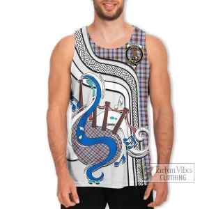 Boswell Tartan Men's Tank Top with Epic Bagpipe Style