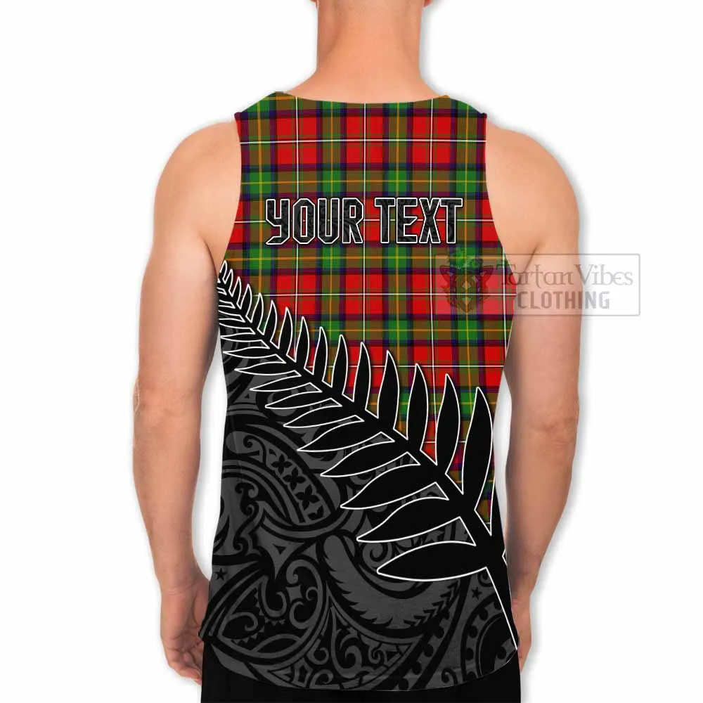 Boyd Crest Tartan Men's Tank Top with New Zealand Silver Fern Half Style