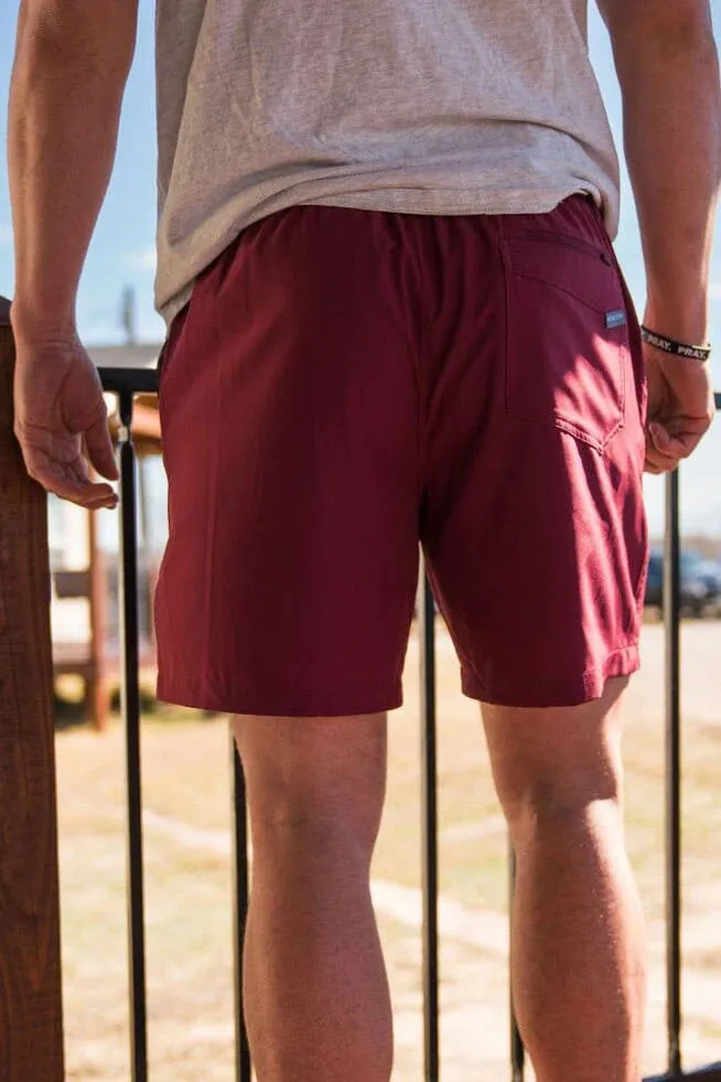 Burlebo Athletic Shorts Maroon