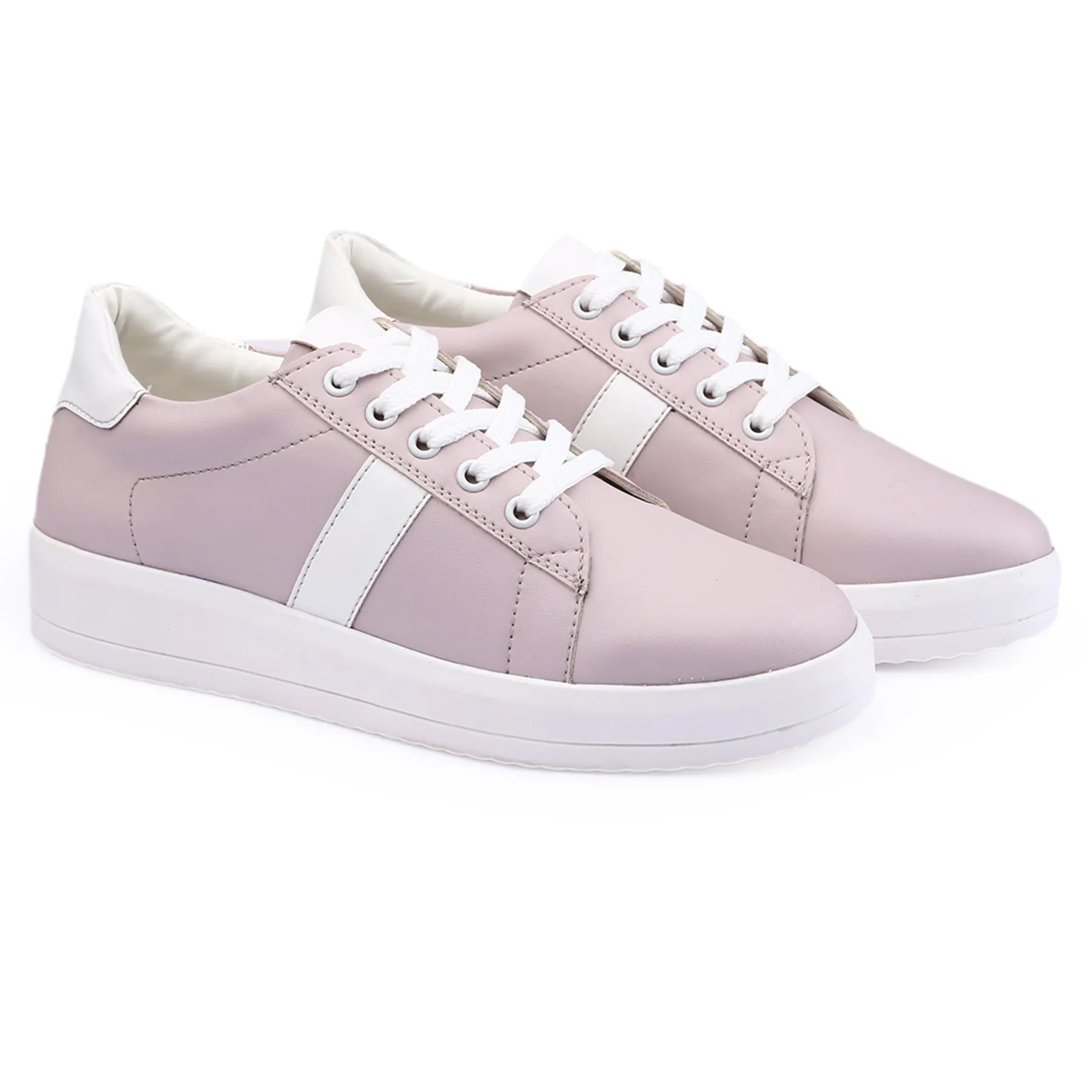 Bxxy Women's Faux Leather Casual Sneakers