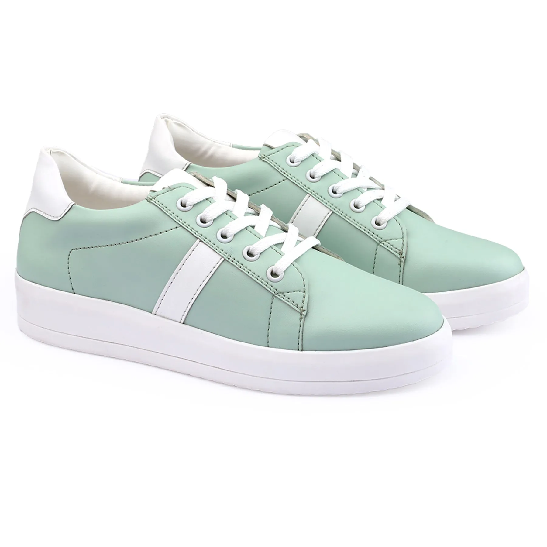 Bxxy Women's Faux Leather Casual Sneakers